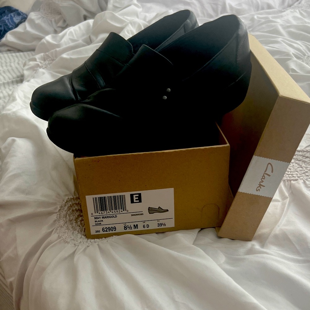 Clarks Black Mules & Clogs